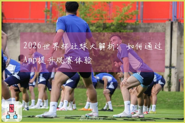 2026世界杯让球大解析：如何通过App提升观赛体验